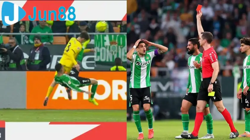 Antony trước đó bị truất quyền thi đấu sau pha vào bóng thô bạo với cầu thủ Girona Antony trước đó bị truất quyền thi đấu sau pha vào bóng thô bạo với cầu thủ Girona